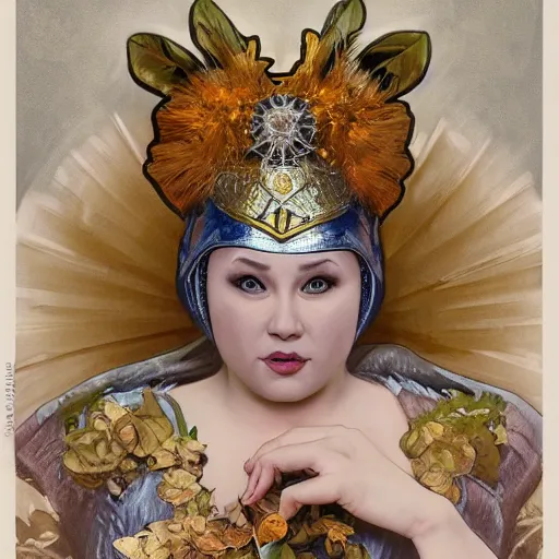 Image similar to amazing lifelike award winning pencil illustration of verka serduchka trending on art station artgerm Greg rutkowski alphonse mucha cinematic