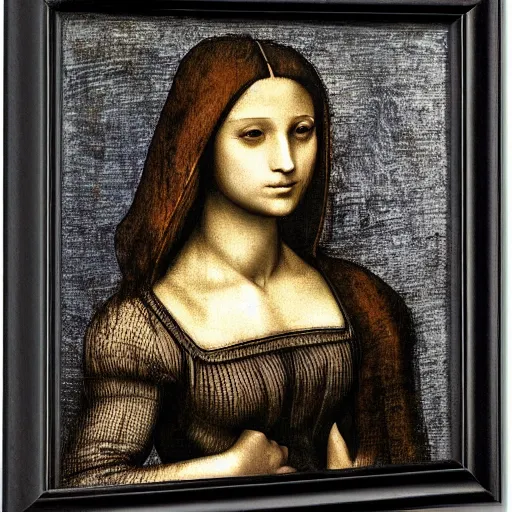 Image similar to woman by leonardo da vinci