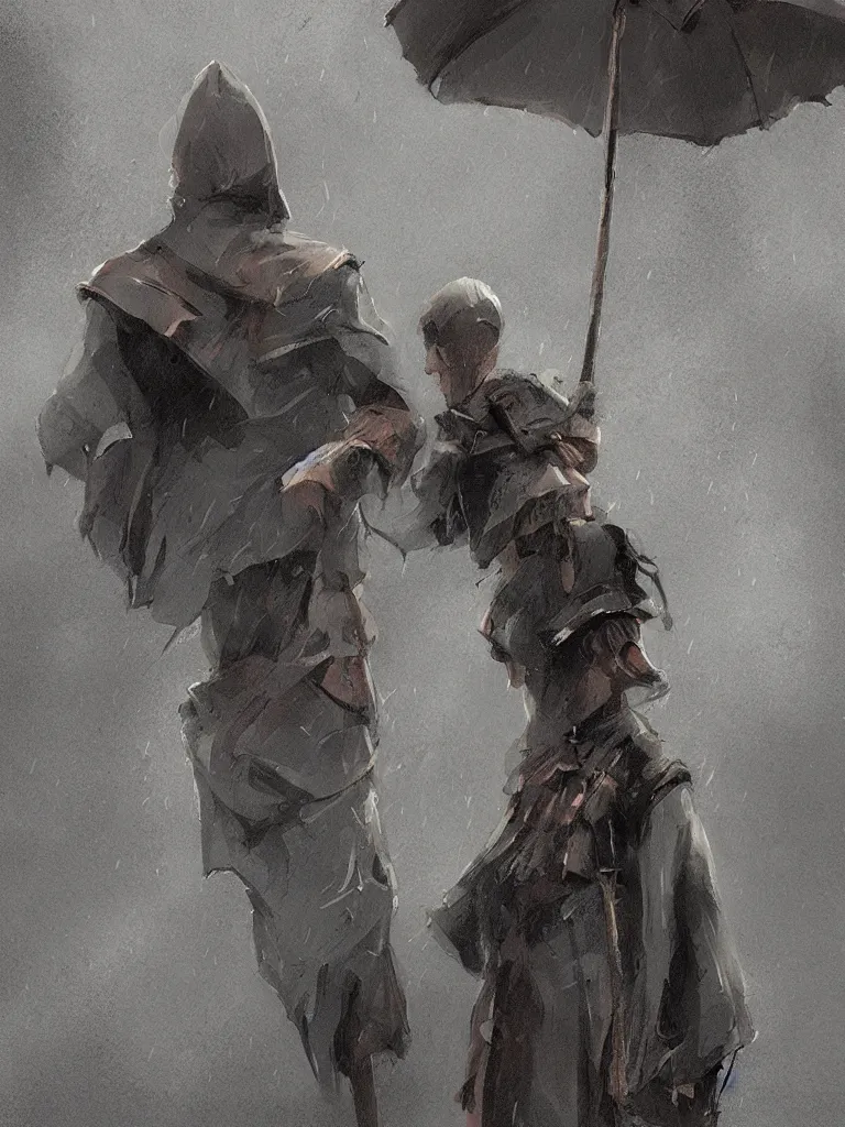 Image similar to rain coat by disney concept artists, blunt borders, rule of thirds