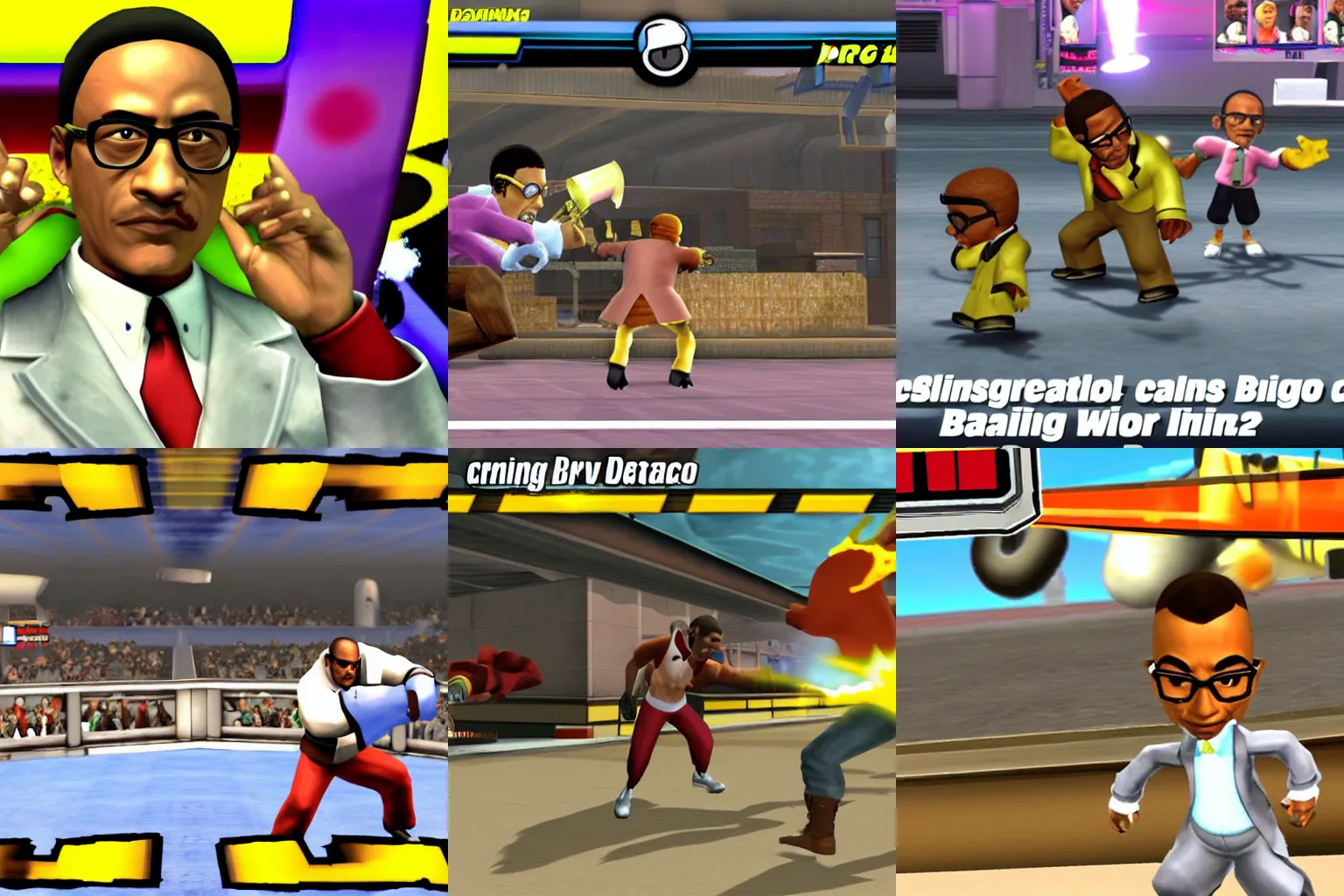 Prompt: Gustavo Fring in Super Smash Bros. Brawl, screenshot, Wii gameplay