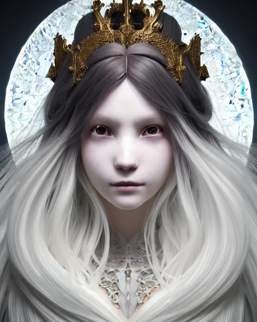 Prompt: symmetry! pure! princess portrait, detailed white long hair, intricate assasin armor and hidden face mask, complex 3 d render by ilya kuvshinov, alphonse mucha, ryohei hase, dramatic lighting, intricate, highly detailed, final fantasy, sharp focus, luminous, unreal engine 5 highly rendered, blender, deviant art, masterpiece, ray tracing