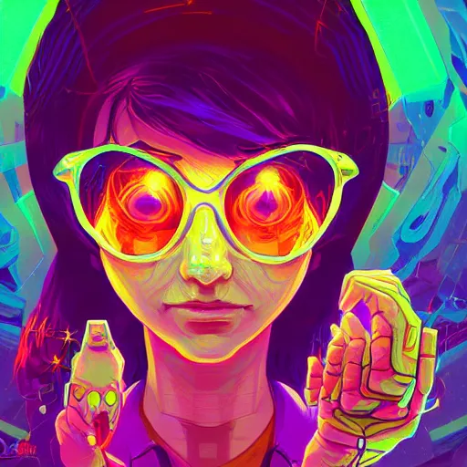 Image similar to skill magic geek inside matrix deepdream radiating a glowing aura stuff loot legends stylized digital illustration video game icon artstation lois van baarle, ilya kuvshinov, rossdraws,