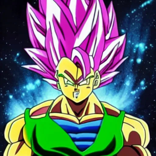 a fusion of broly and vegeta, Stable Diffusion