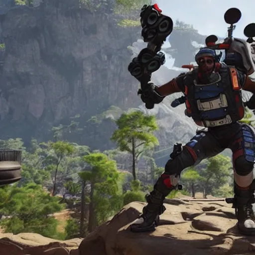 Prompt: watson from apex legends doing the whip whip nae nae, infront of the twin towers, cinematic,