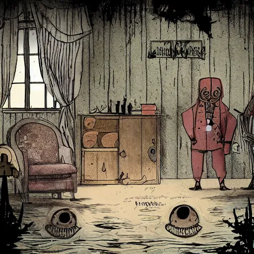 Image similar to horror on rusty lake