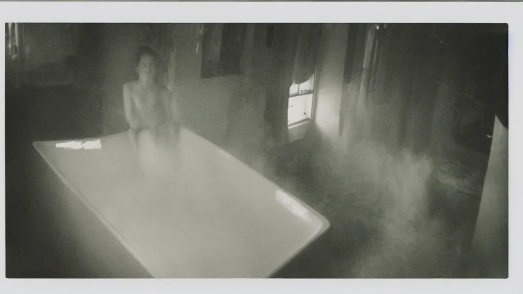 Image similar to polaroid connecting bath apparition