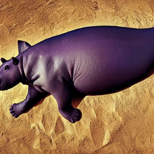 Image similar to cat hippopotamus hybrid, bold natural colors, national geographic photography, masterpiece, full shot