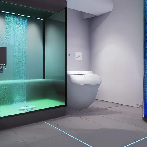 Image similar to a gaming toilet with rgb and rtx inside, raytracing, ue 5, photorealistic