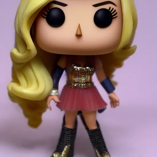 Prompt: peyton list funko pop, blonde hair