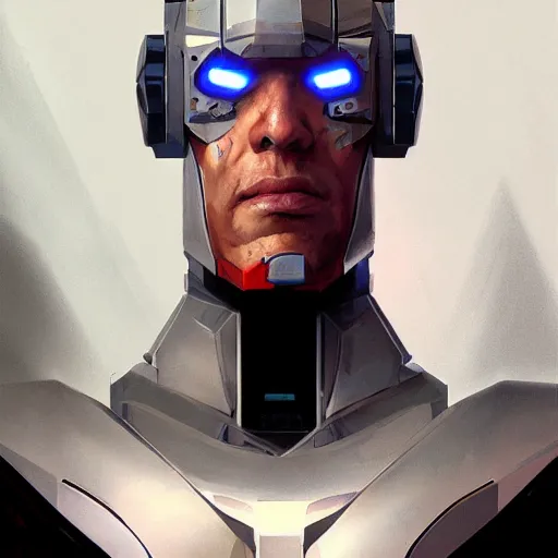 Image similar to cyborg, ilustration, by mike redman, by roman muratkin, by beto garza, artstation