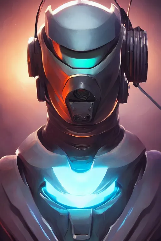 Image similar to epic mask helmet robot ninja portrait stylized as fornite style game design fanart by concept artist gervasio canda, behance hd by jesper ejsing, by rhads, makoto shinkai and lois van baarle, ilya kuvshinov, rossdraws global illumination radiating a glowing aura global illumination ray tracing hdr render in unreal engine 5