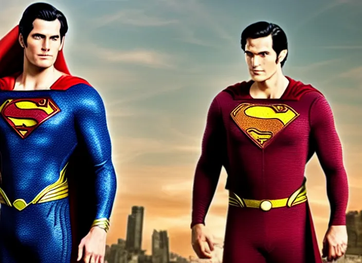 Prompt: superman as a skinny very skinny skinny weak man in the new superman movie