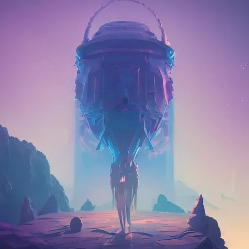 Prompt: highly detailed surreal vfx, 3 d matte render, abstract floating geometric shapes, stephen bliss, unreal engine, greg rutkowski, loish, rhads, beeple, makoto shinkai and lois van baarle, ilya kuvshinov, rossdraws, tom bagshaw, global illumination, detailed and intricate environment