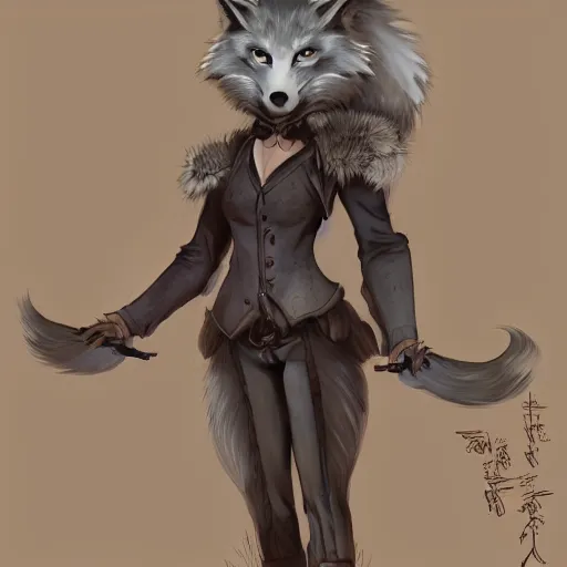 Image similar to snow wolf character Inspired by artgem, Charlotte bowater