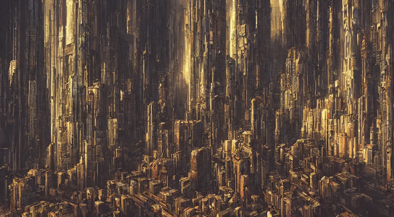 Prompt: cyberpunk city with renaissance architecture, cinematic lighting, hyper detailed, hyper realistic, in the style of beksinski