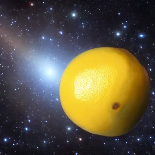 Image similar to planet lemon, photo by hubble telescope