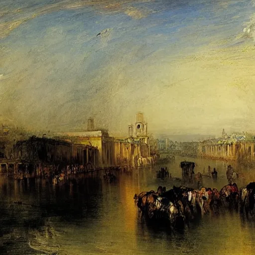 Image similar to sao paulo painted by william turner