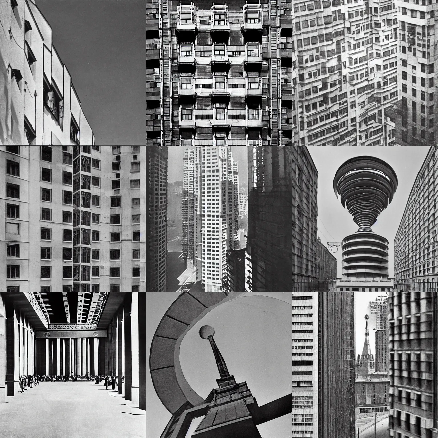 Prompt: A photo of soviet buildings, architecture photo, by Alexander Rodchenko