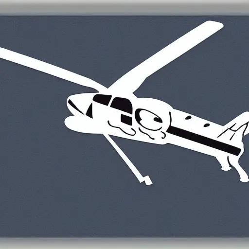 Prompt: flying helicopter - dog, dog!!, digital art, highly detailed