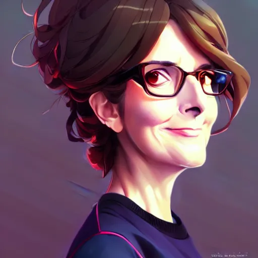 Prompt: tina fey, portrait shinkai makoto studio ghibli studio key hideaki anno sakimichan stanley artgerm lau rossdraws james jean marc simonetti elegant highly detailed digital painting artstation pixiv