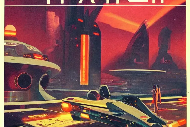 Image similar to 1979 OMNI Magazine Cover of frat Plato. in cyberpunk style by Vincent Di Fate