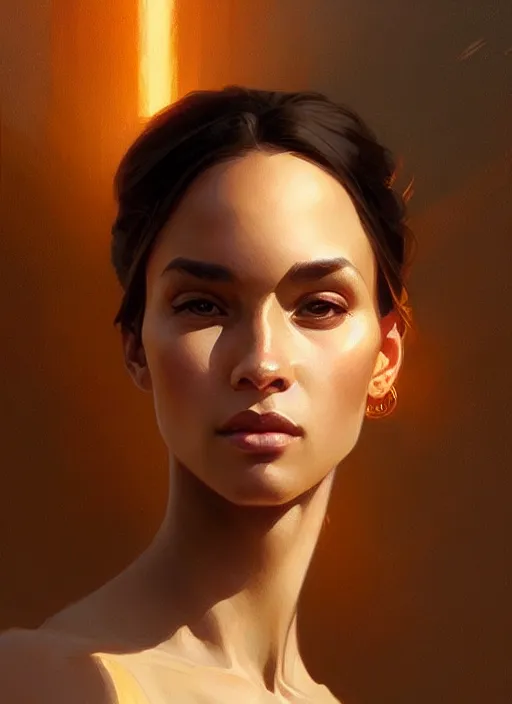 Image similar to terrence boyd portrait, golden hour, elegant, highly detailed, digital painting, artstation, concept art, smooth, sharp focus, illustration, art by artgerm and greg rutkowski and alphonse mucha