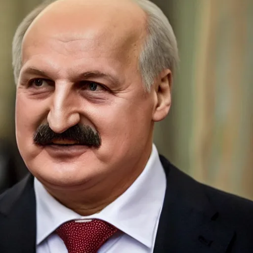 Image similar to alexander lukashenko looking like a blonde russian girl