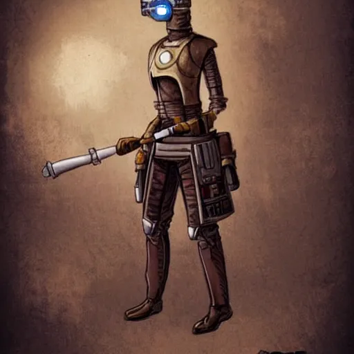 Image similar to star wars, steampunk.