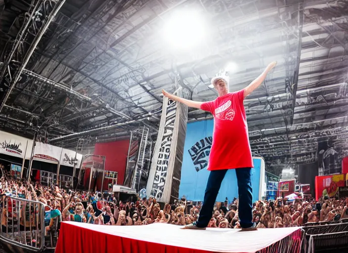 photo still of 4 0 foot tall brawny paper towel man on Stable