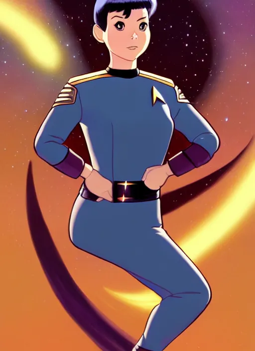 Prompt: cute star trek officer scarred cat, natural lighting, path traced, highly detailed, high quality, digital painting, by don bluth and ross tran and studio ghibli and alphonse mucha, artgerm