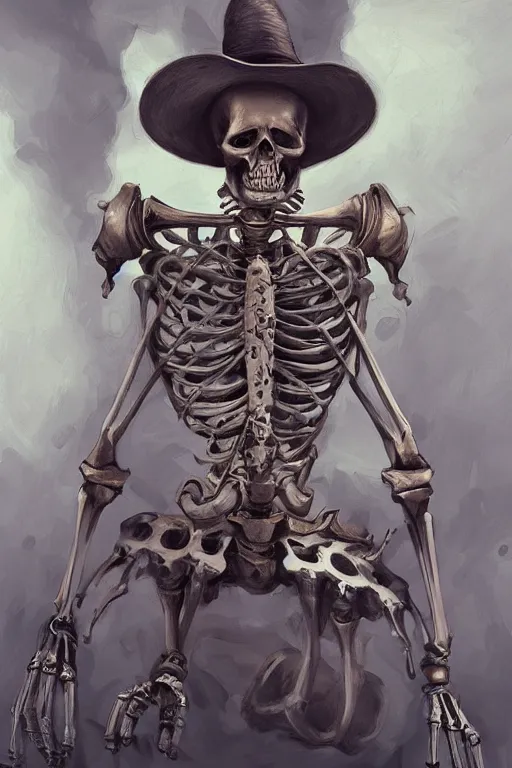Prompt: Skeleton steampunk by Mandy Jurgens