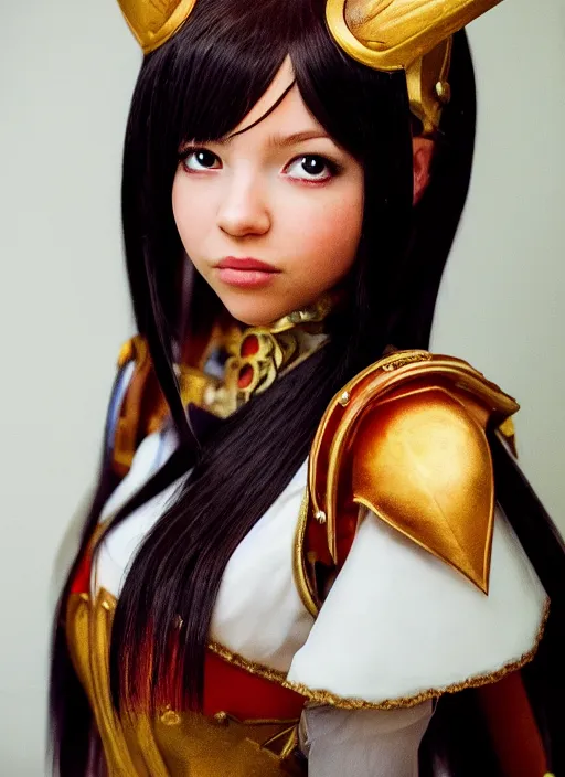 Image similar to a full portrait photo of real - life princess garnet final fantasy ix character, f / 2 2, 3 5 mm, 2 7 0 0 k, lighting, perfect faces, award winning photography.