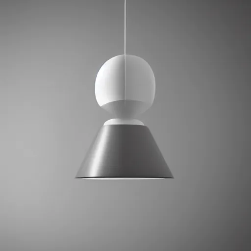 Prompt: pendant lamp by arne jacobsen, octane render