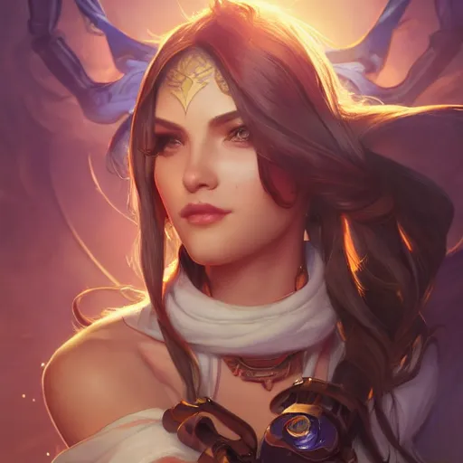 Image similar to perfectly - centered - portrait of caitlyn league of legends, intricate, highly detailed, digital painting, artstation, concept art, smooth, sharp focus, illustration, unreal engine 5, 8 k, art by artgerm and greg rutkowski and alphonse mucha