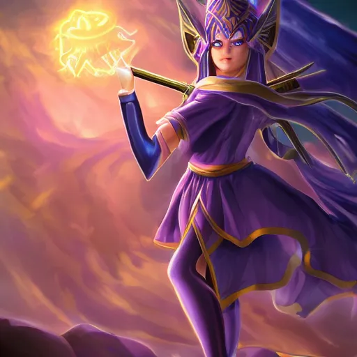 Image similar to beautiful dark magician girl, full body, mystical, ultra detailed, 4 k