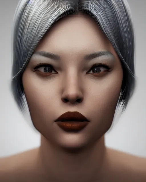 Image similar to realistic portrait of futuristic woman, ultra realistic, 8k