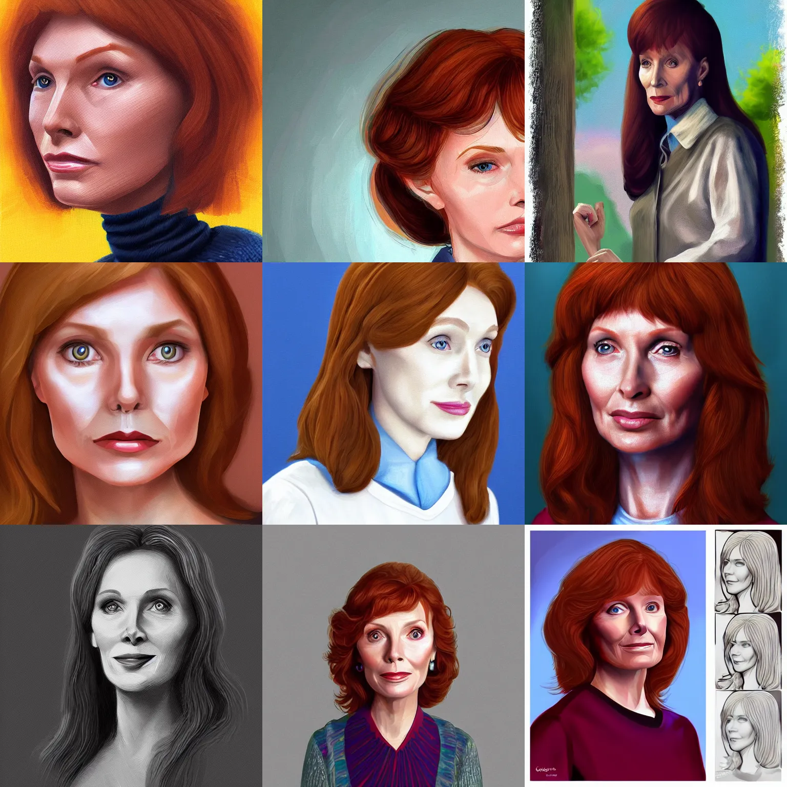 Prompt: cottagecore Beverly Crusher, natural, beautiful, elegant, smooth, highly detailed, digital painting artstation