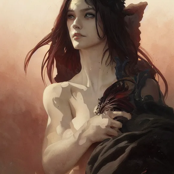 Prompt: beautiful illustrated portrait of a demon lord, painted portrait, 4k, trending on artstation, octane render, art by artgerm and greg rutkowski and alphonse mucha and craig mullins and James Jean and Andrei Riabovitchev and Marc Simonetti and peter mohrbacher