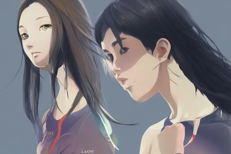 Image similar to badminton, expert high detail concept art character design, perfect proportions defined faces, vivid colors, photorealistic shaded lighting poster ilya kuvshinov, katsuhiro, makoto shinkai, wlop, loish and clamp style, trending on art station, best selling artist