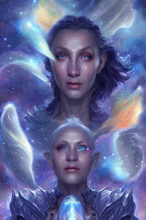 Prompt: beautiful oil painting with high detail of a wise Space ent(Crying Slightly) made of stars and plasma, hybrid from dungeons and dragons and art direction by James Cameron ;by artgerm; wayne reynolds art station; cinematic quality character render; low angle; ultra high quality model; production quality cinema model