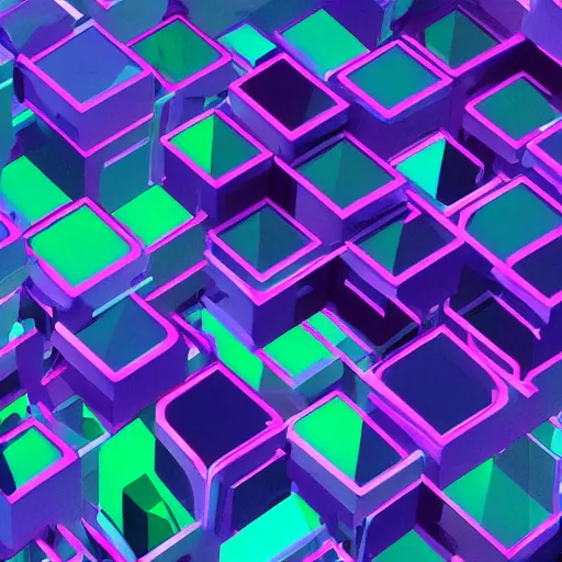 Prompt: a landscape of vertical hexagonal cylinders, hip hop, vaporwave, abstract, neon, CGI, raytraced, detailed, 4k