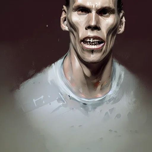 Prompt: a portrait of jerma985 by Greg Rutkowski, digital art, horror, trending on artstation, anime arts, featured on Pixiv, HD, 8K, highly detailed, good lighting, beautiful, epic, masterpiece - H 768