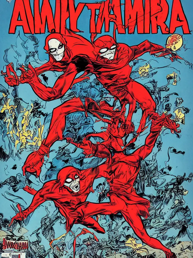 Prompt: Anarky comic book cover by Todd McFarlane