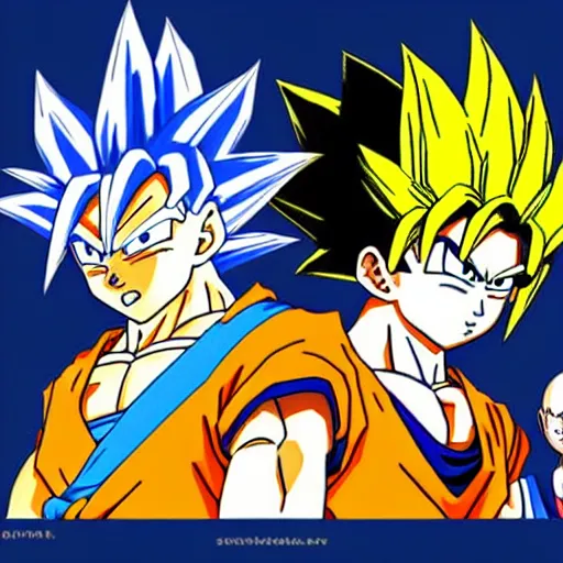 Image similar to Goku and the dragon ball character drawn by the studio ghibli art style