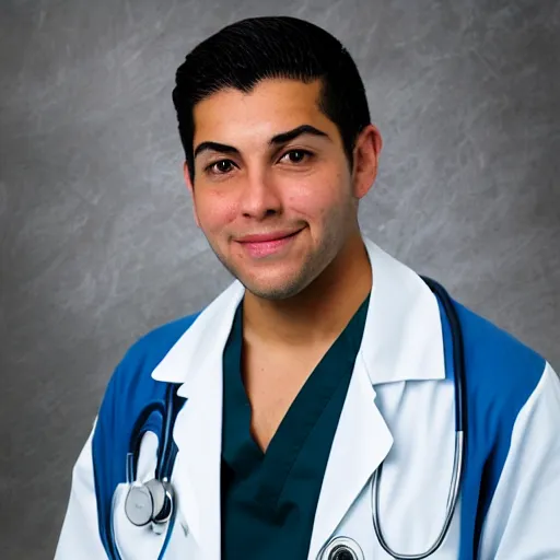 Image similar to steven vazquez as a doctor