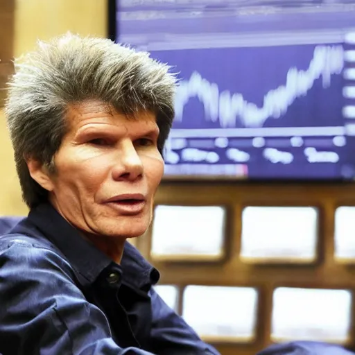 Prompt: Photo of Bogdanoff crashing the Bitcoin market