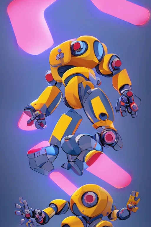 Image similar to metabots medabots medarotto medarot robot minimalist comics, behance hd by jesper ejsing, by rhads, makoto shinkai and lois van baarle, ilya kuvshinov, rossdraws global illumination ray tracing hdr radiating a glowing aura