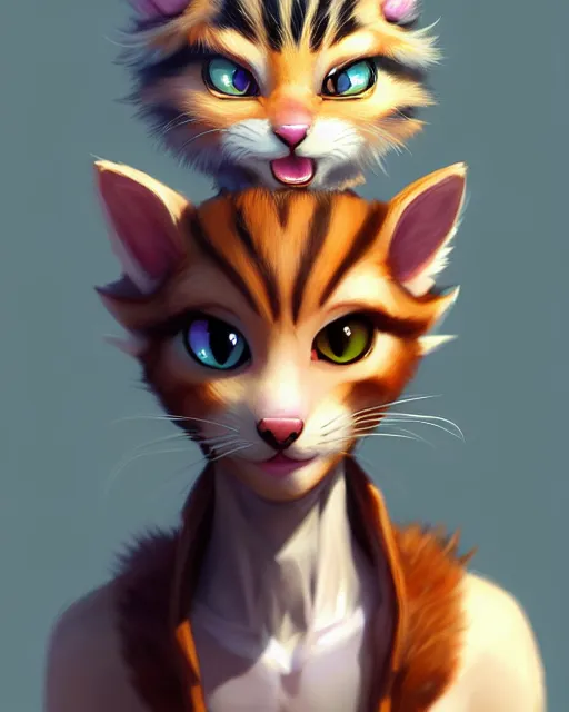 Image similar to character concept art of a young male anthropomorphic furry cat | | cute - fine - face, pretty face, key visual, realistic shaded perfect face, fine details by stanley artgerm lau, wlop, rossdraws, james jean, andrei riabovitchev, marc simonetti, and sakimichan, trending on artstation