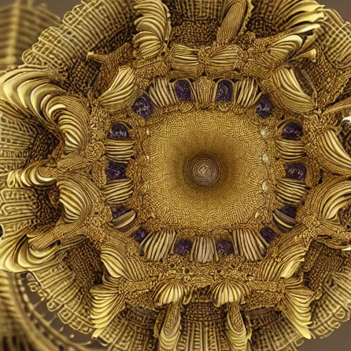 Image similar to An intricate and detailled illustration of a wheat, made of intricate fractal mandelbulb , rendered in Cinema4D, Trending on art station
