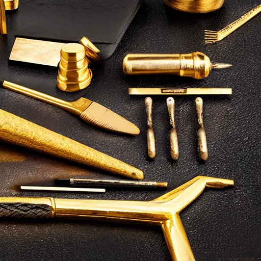 Image similar to gold tools in a cronenberg movie, designed by david cronenberg